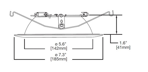 Halo Recessed 693SNB-R 6" Self-Flanged Micro-Step Baffle Trim, Satin Nickel Baffle, Satin Nickel Flange