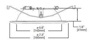 Halo Recessed 693TBZB 6" LED Micro-Step Baffle, Tuscan Bronze Baffle, Tuscan Bronze Flange