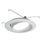 Halo Recessed 694WB 6" LED Eyeball with Baffle, White Eyeball with Baffle, White Flange