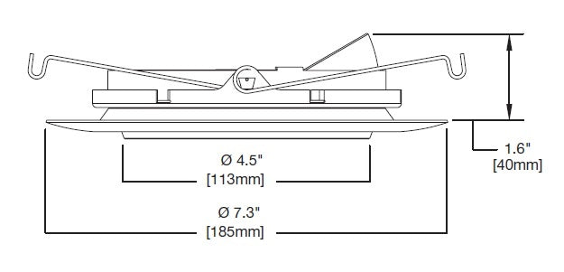 Halo Recessed 694WB 6" LED Eyeball with Baffle, White Eyeball with Baffle, White Flange