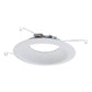 Halo Recessed 696WB 6" LED Shallow Baffle Trim, White Baffle, White Flange