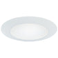 Halo Recessed 70P 6" Line Voltage Lensed Downlight Trim, Wet Location, Albalite Glass Lens, White Trim