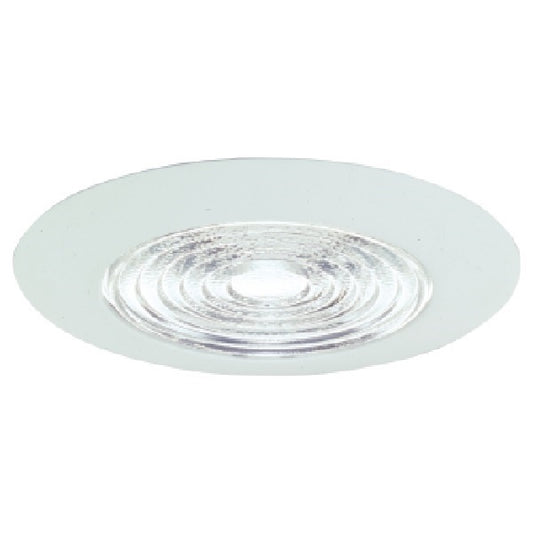 Halo Recessed 73P 6" Line Voltage Fresnel Glass Lens, White Trim, Fresnel Glass Lens