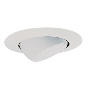 Halo Recessed 78P 6" Line Voltage Eyeball Adjustable Trim, White Trim
