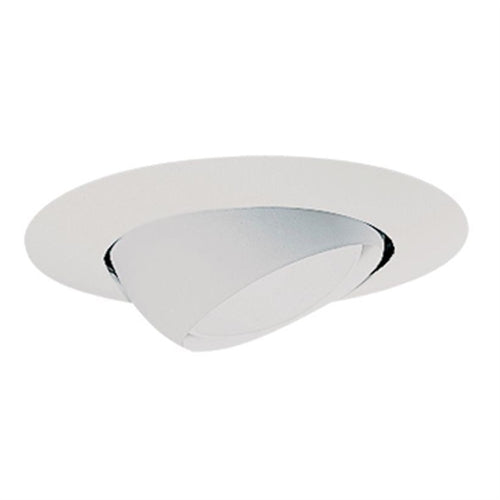 Halo Recessed 78P 6" Line Voltage Eyeball Adjustable Trim, White Trim