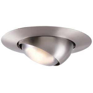 Halo Recessed 78SN 6" Line Voltage Eyeball Adjustable Trim, Satin Nickel Trim