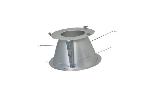 Halo Recessed Commercial 81RWWC 8" Baffle Reflector, Rotatable Wall Wash With Linear Spread Lens, Specular Clear Finish, Polished Flange