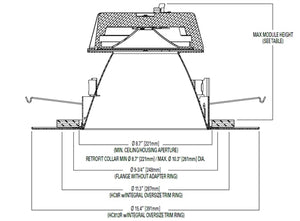 Halo Recessed 81WDW 8" Conical Reflector, Wide Distribution, White Finish, White Flange