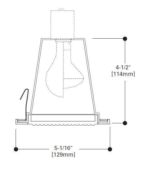 Halo Recessed 951PS 4" Line Voltage Shower Trim, White Trim with Full Reflector and Glass Lens