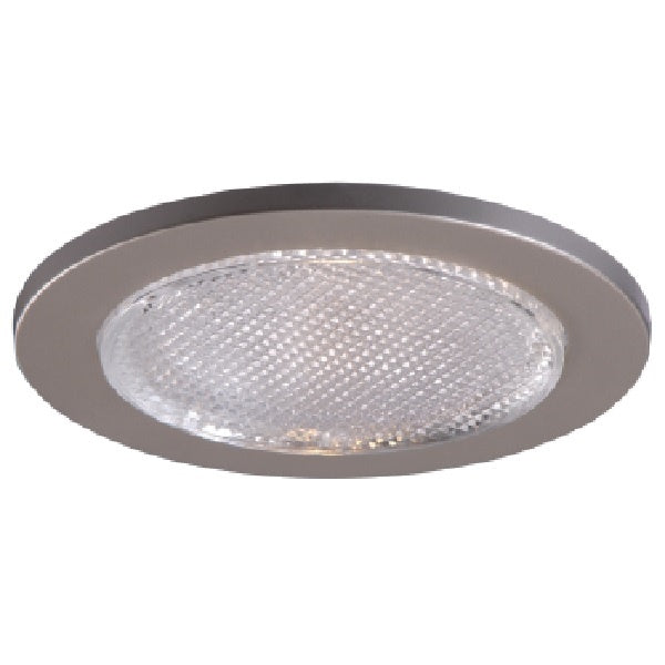 Halo Recessed 951SNS 4" Line Voltage Shower Trim, Satin Nickel Trim with Full Reflector and Glass Lens
