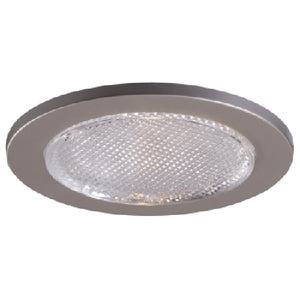 Halo Recessed 951SNS 4" Line Voltage Shower Trim, Satin Nickel Trim with Full Reflector and Glass Lens