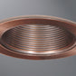 Halo Recessed 953AC 4" Metal Baffle Trim, Antique Copper Trim with Antique Copper Baffle