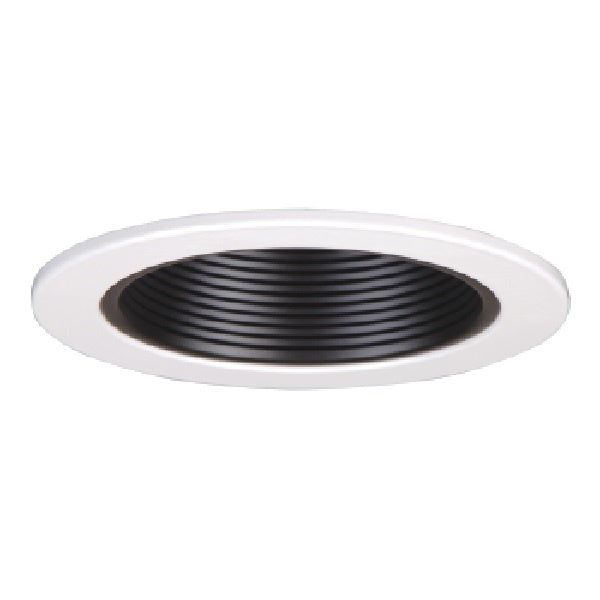 Halo Recessed 953P 4" Metal Baffle Trim, White Trim with Black Baffle