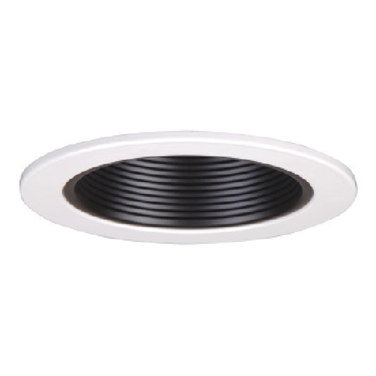 Halo Recessed 953P 4" Metal Baffle Trim, White Trim with Black Baffle