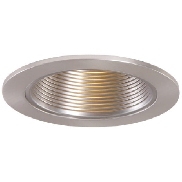 Halo Recessed 953SN 4" Metal Baffle Trim, Satin Nickel Trim with Satin Nickel Baffle