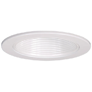 Halo Recessed 953W 4" Metal Baffle Trim, White Trim with White Baffle