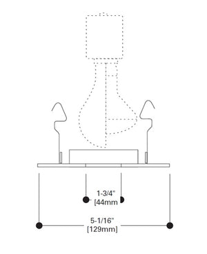 Halo Recessed 990P 4" Pinhole Trim, White