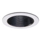 Halo Recessed 993P 4" Line Voltage Coilex Baffle Trim for H99 Housings, White Trim with Black Baffle