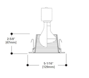 Halo Recessed 993TBZ 4" Line Voltage Coilex Baffle Trim for H99 Housings, Tuscan Bronze Trim with Black Baffle
