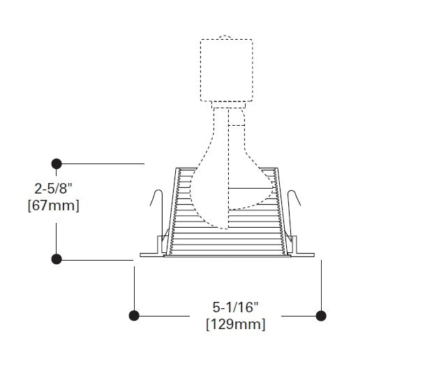Halo Recessed 993W 4" Line Voltage Coilex Baffle Trim for H99 Housings, White Trim with White Baffle