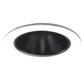 Halo Recessed 999MB 4" Reflector Cone Trim, White Trim with Specular Black Reflector