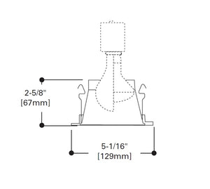 Halo Recessed 999MB 4" Reflector Cone Trim, White Trim with Specular Black Reflector