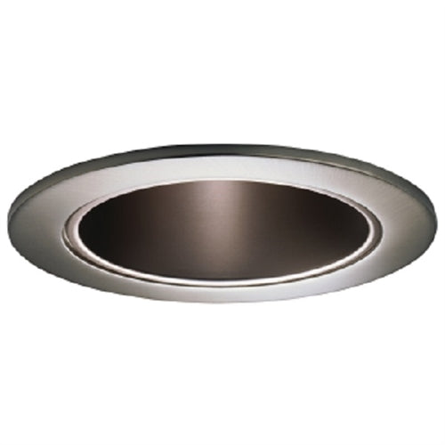Halo Recessed 999SN 4" Reflector Cone Trim, Satin Nickel Trim with Satin Nickel Reflector