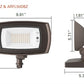 Halo ARFL50DBZ Slim 45W LED  Floodlight, Color 3000K, 4000K, 5000K, Integrated Photocell, Bronze