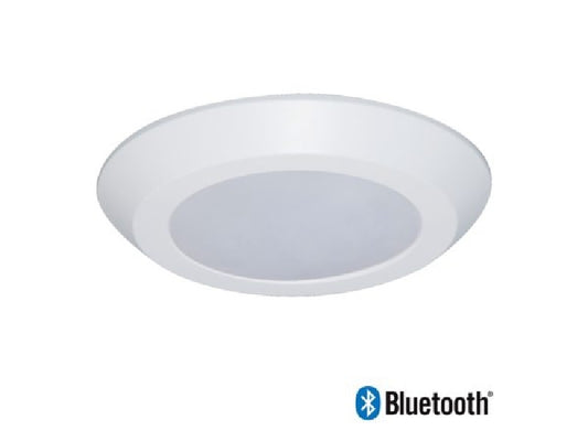 Halo Home BLD6089BLE40AWH 6" Backlit LED Downlight, 800 Lumens, 90 CRI, Selectable CCT 2700K-5000K, Bluetooth Mesh Wireless Control, 120V, Matte White