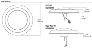 Halo Recessed BLD6089SWH 6" Backlit LED Downlight, 800 Lumens, 90 CRI, SeleCCTable 2700K-5000K, Matte White