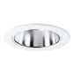 Halo Recessed ERT403LV 4" Low Voltage Reflector Trim, High Gloss Appliance White Trim with Clear Specular Reflector