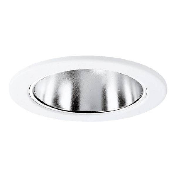 Halo Recessed ERT403LV 4" Low Voltage Reflector Trim, High Gloss Appliance White Trim with Clear Specular Reflector