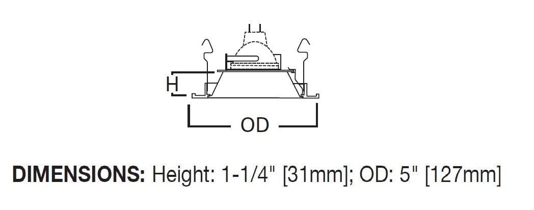 Halo Recessed ERT403LVG 4" Low Voltage Reflector Trim, High Gloss Appliance White Trim with Gold Reflector