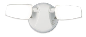 Halo FT18VCIW 13W LED Twin Floodlight, 1300 Lumens, Selectable CCT 3000K, 4000K, 5000K, Integrated Photocell, White