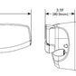 Halo FT28VCB 20W LED Twin Floodlight, 2200 Lumens, Selectable CCT 3000K, 4000K, 5000K, Bronze