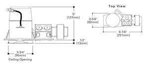 Halo Recessed H36LVRTAT 3" Remodel, Air Tight, 12V MR16, GU5.3 Socket, Non-IC Type Housing