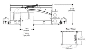 Halo Recessed H38LVICAT 3" New Construction, Air Tight, 12V MR16, GU5.3 Socket, IC Type Housing