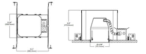 Halo Recessed H450FR2ICAT 4" Fire Safe LED New Construction Housing