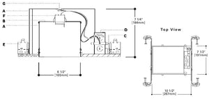 Halo Recessed H7UICAT 6" New Construction Line Voltage IC Type Housing, Air Tight, 120V