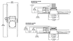 Halo Recessed Commercial HC425D010 4" New Construction Housing, 2500 Lumens, 120-277V, 0-10V 1%-100% Dimming