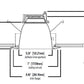 Halo Recessed Commercial HC6R20D010 6" Retrofit Kit for 6-5/8" to 7" Ceiling Cutout, 2000 Lumens, 120-277V, 0-10V, 1%-100% Dimming