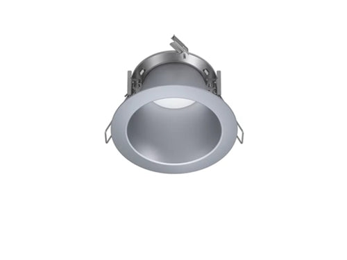 Halo Recessed Commercial HCD4TRHBF 4" Round Medium 70 Degrees Distribution Reflector, Haze (Semi-Specular)/Black Flange