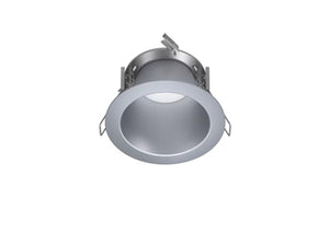 Halo Recessed Commercial HCD4TRHWF 4" Round Medium 70 Degrees Distribution Reflector, Haze (Semi-specular) / White Flange