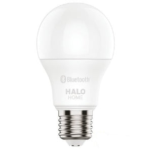 Halo Home HHA19089BLE40A A19 Lamp 800 Lumens, 90 CRI, Select 2700K-5000K, Bluetooth Mesh Control, 120V, White Base
