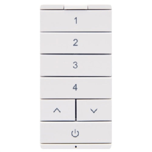 Halo Home HIWSKB1BLE40AWH Battery-Powered Multi-Room Scene Keypad, Bluetooth Low Energy, White
