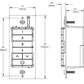 Halo Home HIWSKB1BLE40AWH Battery-Powered Multi-Room Scene Keypad, Bluetooth Low Energy, White
