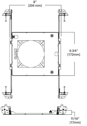 Halo Recessed HL4RSMF 4" Round and Square Mounting Frame
