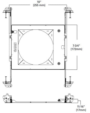 Halo Recessed HL6RSMF 6" Round and Square Mounting Frame