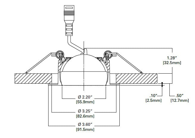 Halo Recessed HLA305FL9301EMWR 3" Round LED Directional Downlight with Remote Driver/ Junction Box, 500 Lumens, 40 Degree Flood Distribution, 90 CRI, 3000K, 120V, LE & TE Phase Cut 5% Dimming, Matte White Flange Finish
