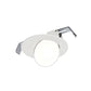 Halo Recessed HLA406FS5 4" Round LED Directional with Remote Driver/ Junction Box, 600 Lumens, 90 CRI, Field Selectable 2700K - 5000K, 120V, LE & TE Phase Cut 5% Dimming, Matte White Flange